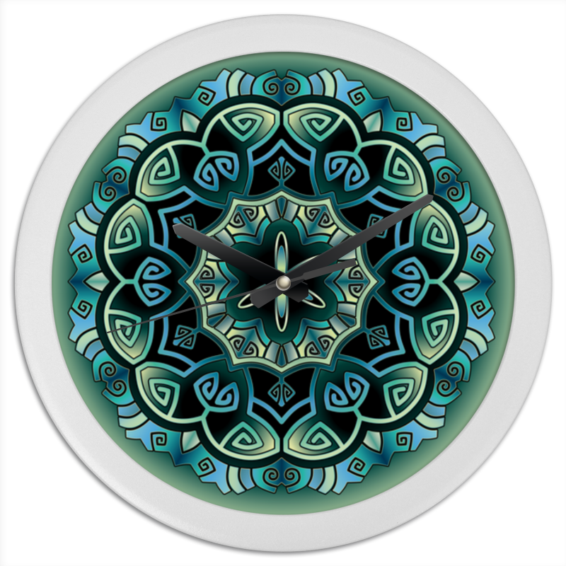 Printio Часы круглые из пластика Мандала ангеловская ольга мандалы которые дарят счастье контуры мандал для вашего магического творчества