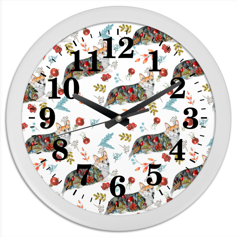 Printio Часы круглые из пластика Осенний вальс цена и фото