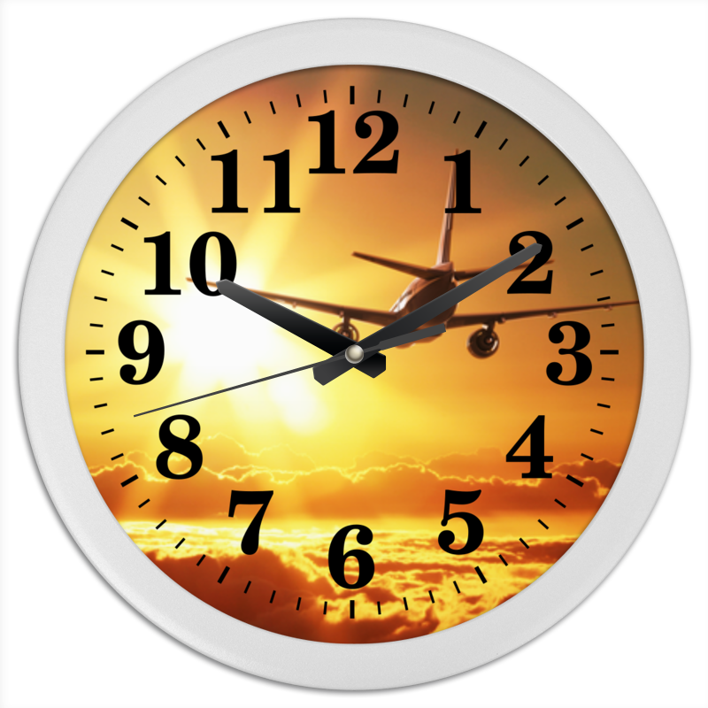 printio часы круглые из пластика авиация Printio Часы круглые из пластика Авиация