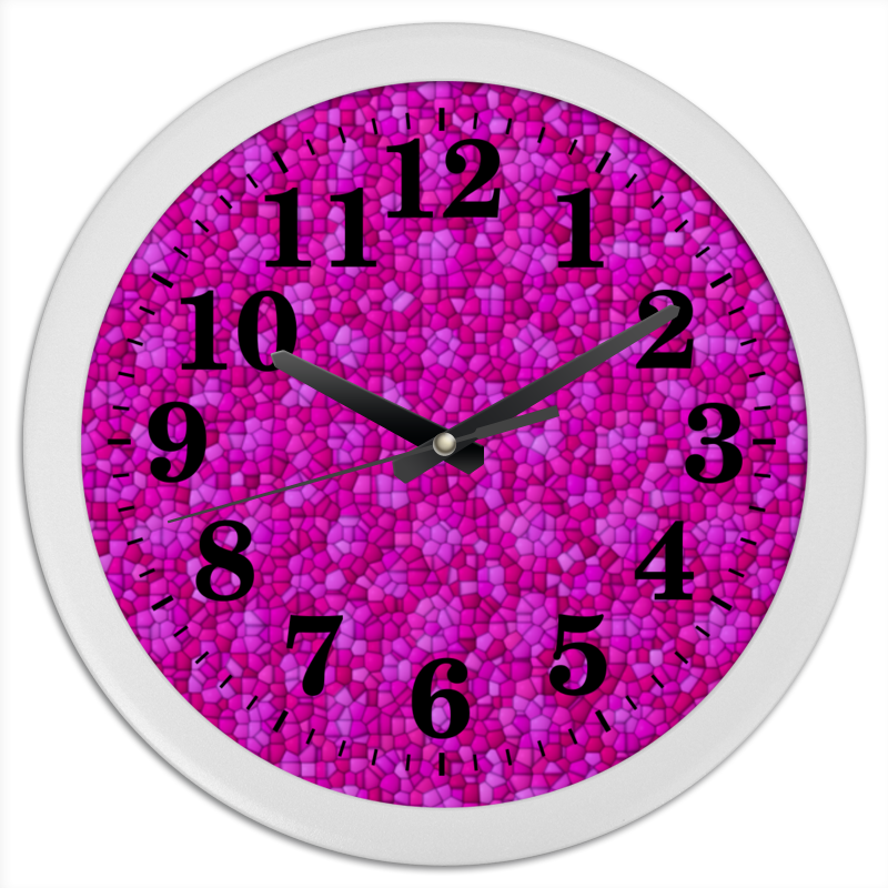 Printio Часы круглые из пластика Purple printio часы круглые из дерева purple