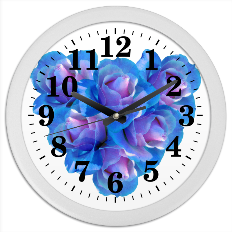 Printio Часы круглые из пластика Яркое сердце printio часы круглые из пластика цветочный корги