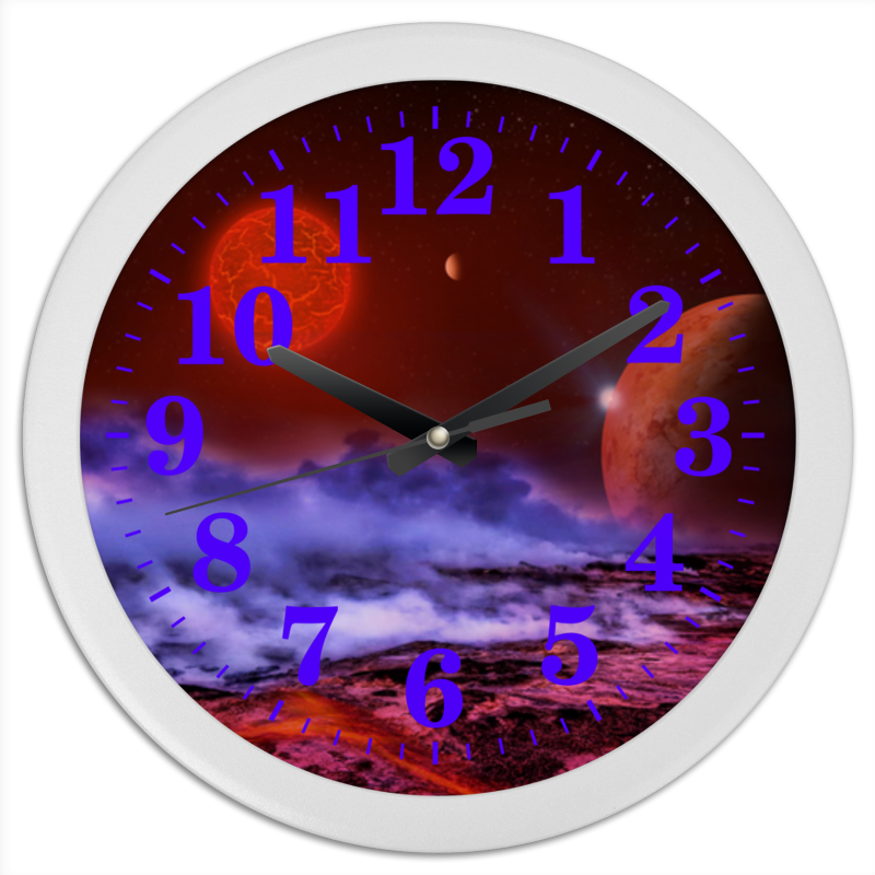 Printio Часы круглые из пластика Global space magic mars коллекция №1 printio часы круглые из пластика global space magic mars коллекция 1