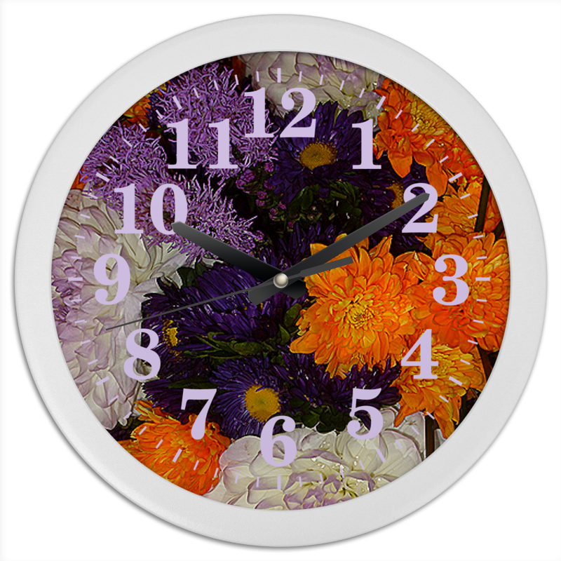 printio часы круглые из пластика время киви Printio Часы круглые из пластика Цветное время!