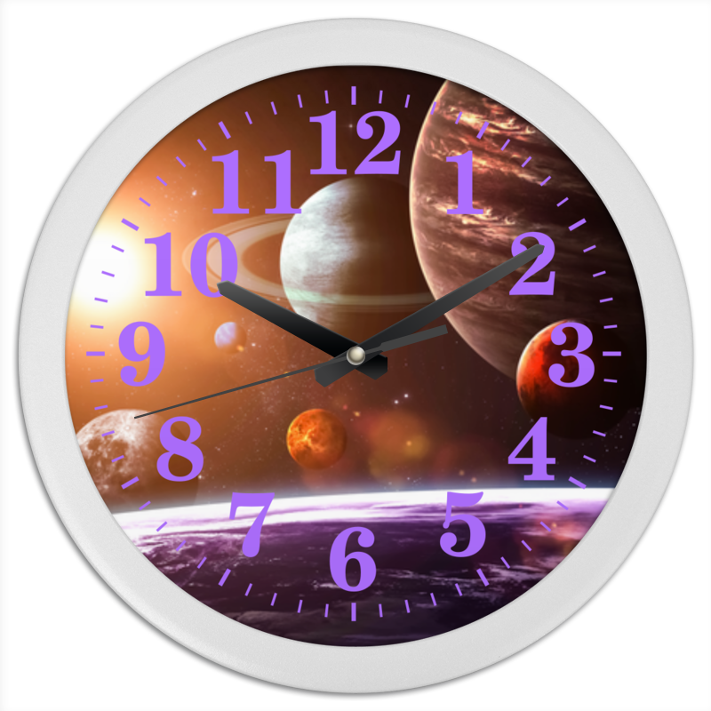 Printio Часы круглые из пластика Global space magic mars коллекция №1 printio часы круглые из пластика global space mаgic mars коллекция 1