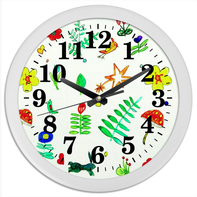 Printio Часы круглые из пластика Часы финская тема printio часы круглые из пластика часы финская тема