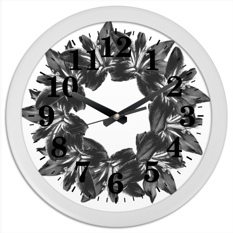 Printio Часы круглые из пластика Строгая классика printio часы круглые из пластика элегантная классика