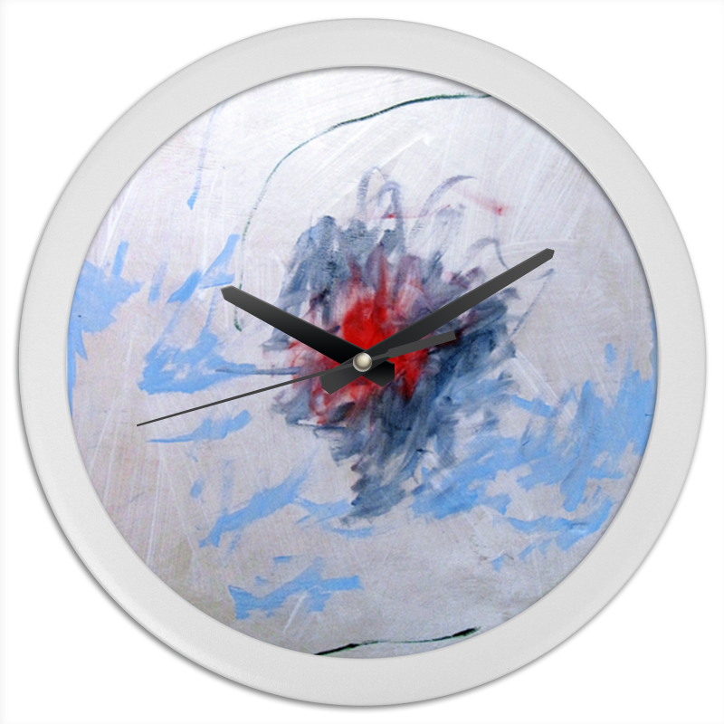 Printio Часы круглые из пластика Искушение пипер анна коницни вольфганг энергия красок абстрактная живопись