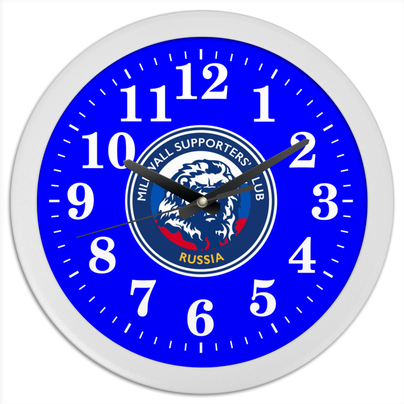 Printio Часы круглые из пластика Millwall msc watch printio часы круглые из пластика часы настенные радость снеговика