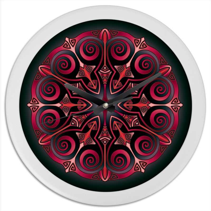 Printio Часы круглые из пластика Мандала ангеловская ольга мандалы которые дарят счастье контуры мандал для вашего магического творчества