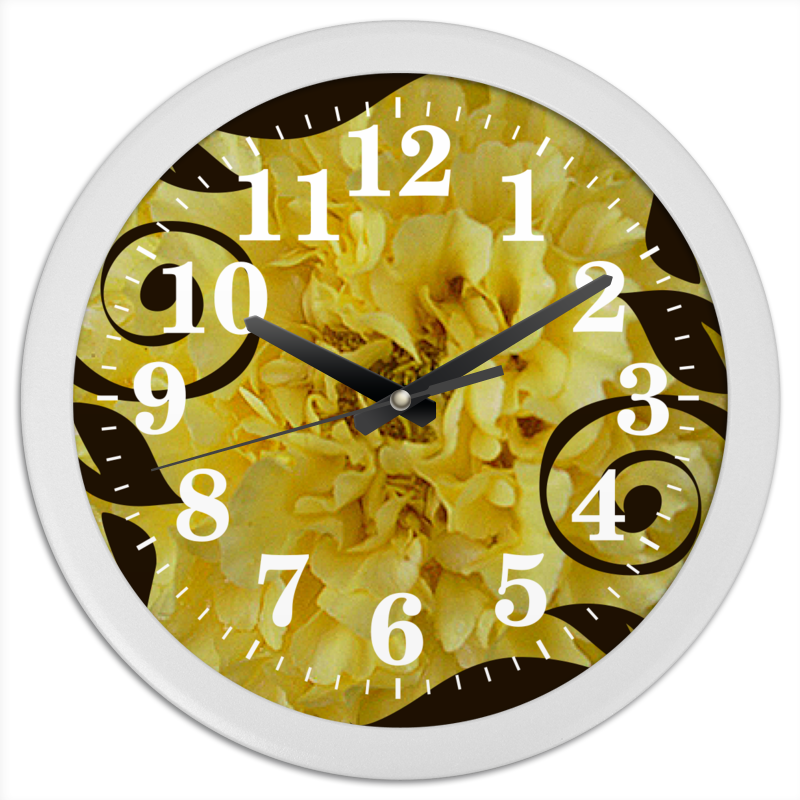 Printio Часы круглые из пластика Бархатное время.