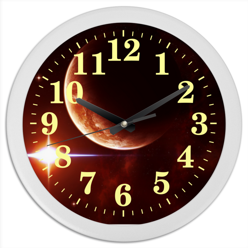 Printio Часы круглые из пластика Global space magic mars (коллекция огонь) printio часы круглые из пластика global space mаgic mars коллекция 1