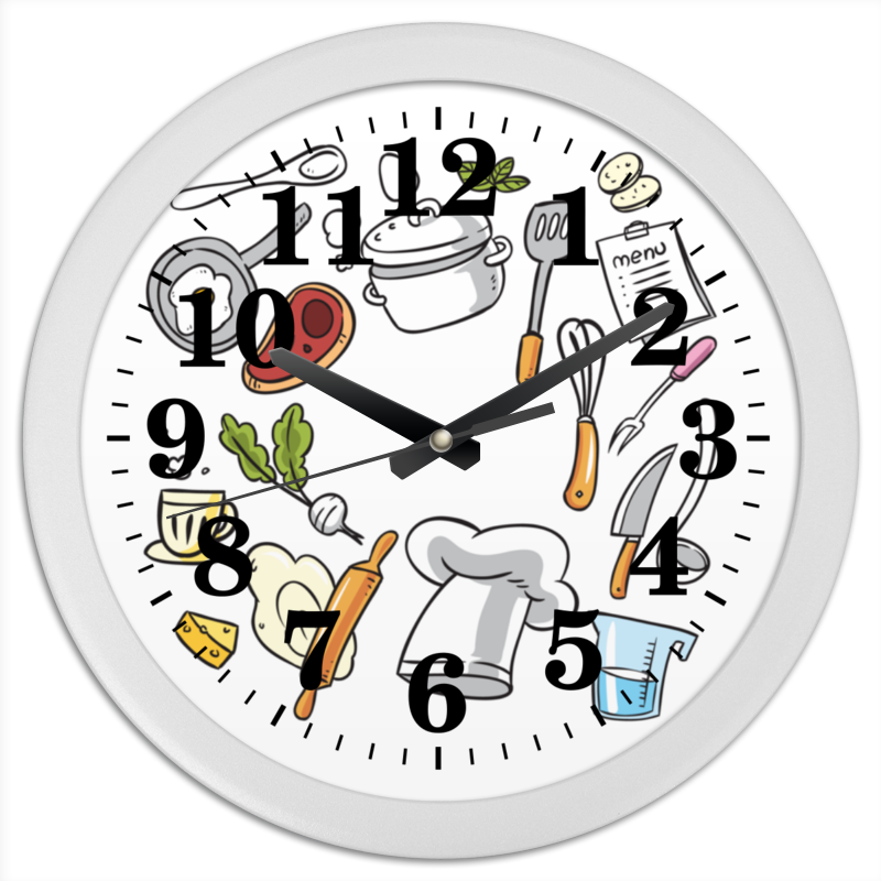 Printio Часы круглые из пластика Кухонные