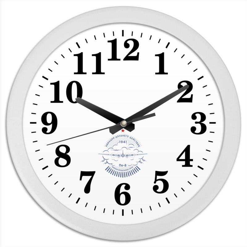 printio часы круглые из пластика авиация Printio Часы круглые из пластика Авиация дальнего действия
