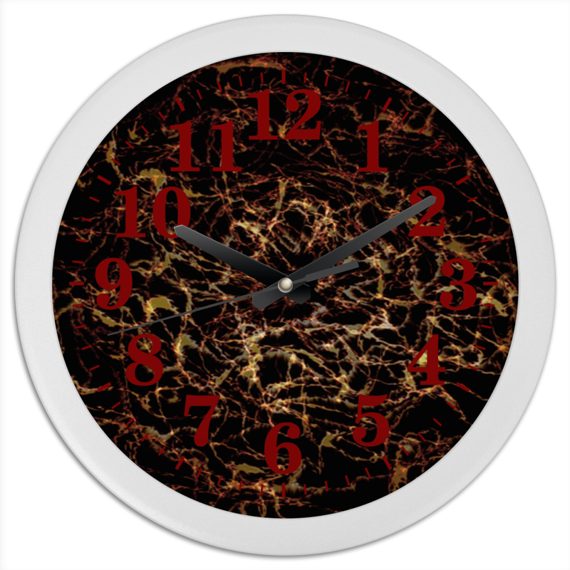 printio часы круглые из пластика фиолетовая фантазия Printio Часы круглые из пластика Волны. психоделика