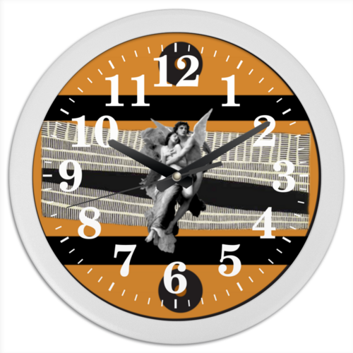 Заказать часы для офиса в Москве. Часы круглые из пластика Любовь от Vadim Koval - готовые дизайны и нанесение принтов.