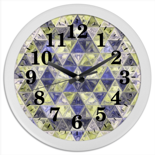 Стеклянная мозаика Mosaaro Часы круглые (MA4001)
