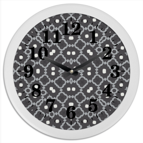 Заказать часы для офиса в Москве. Часы круглые из пластика Returnal  от Vadim Koval - готовые дизайны и нанесение принтов.