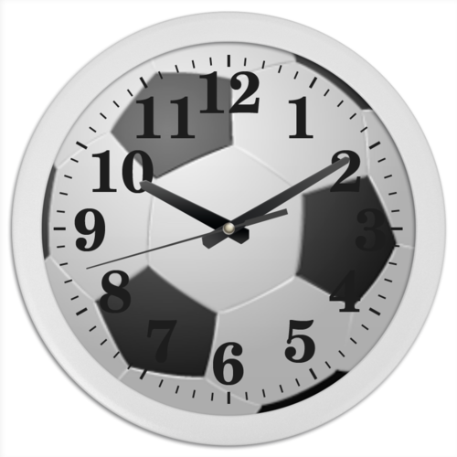 Заказать часы для офиса в Москве. Часы круглые из пластика      Мяч от Nalivaev - готовые дизайны и нанесение принтов.