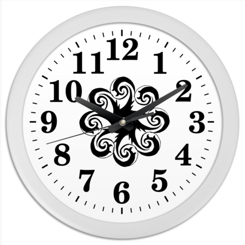 Заказать часы для офиса в Москве. Часы круглые из пластика Часы Море от va-zaitsev - готовые дизайны и нанесение принтов.