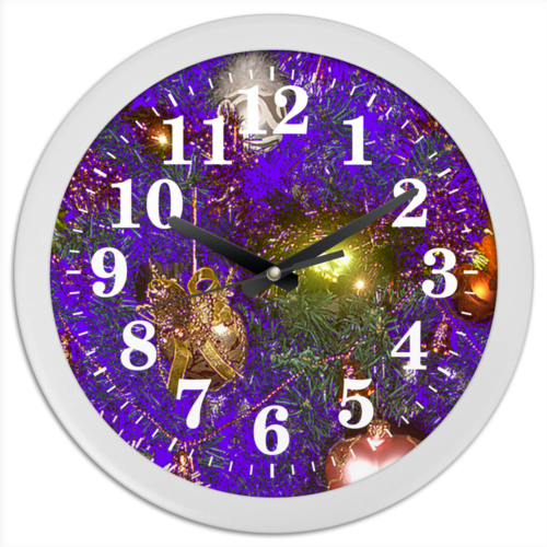 Заказать часы для офиса в Москве. Часы круглые из пластика Сказка. от Eva De Peron.  - готовые дизайны и нанесение принтов.
