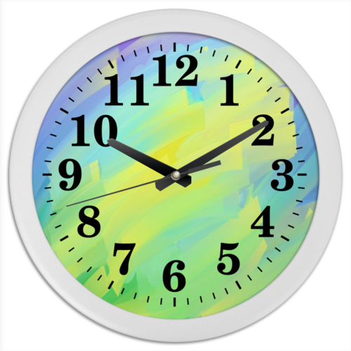 Заказать часы для офиса в Москве. Часы круглые из пластика Природное явление абстракция от Aleksa - готовые дизайны и нанесение принтов.
