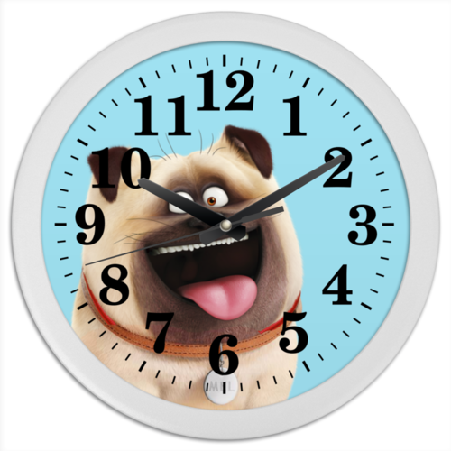 Заказать часы для офиса в Москве. Часы круглые из пластика Мэл (Mel) от tadashi - готовые дизайны и нанесение принтов.