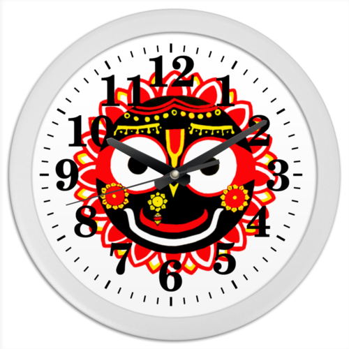 Заказать часы для офиса в Москве. Часы круглые из пластика "16 кругов" от anasta - готовые дизайны и нанесение принтов.