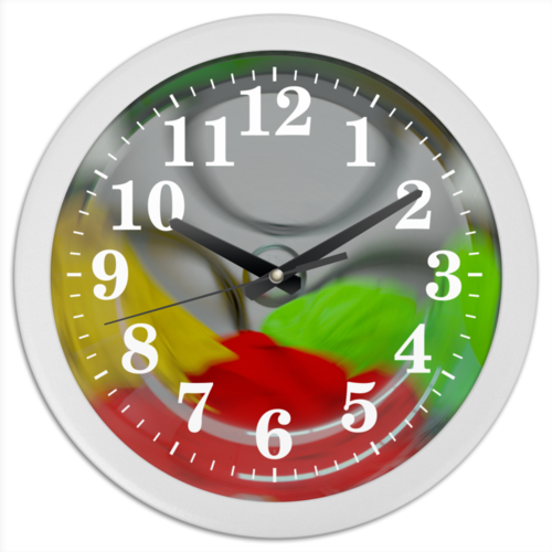 Заказать часы для офиса в Москве. Часы круглые из пластика Стирка от bd-art  - готовые дизайны и нанесение принтов.