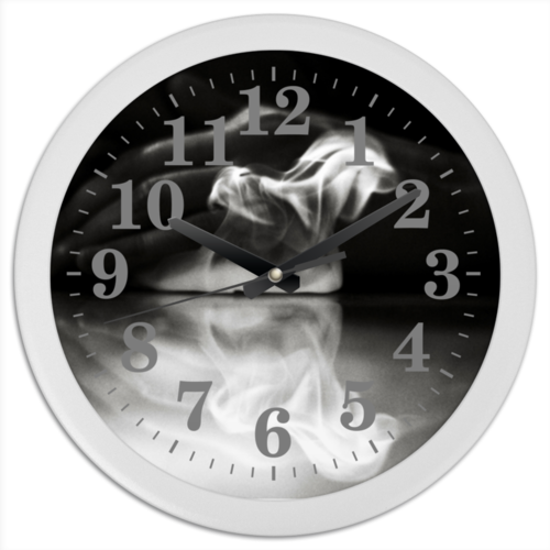 Заказать часы для офиса в Москве. Часы круглые из пластика Пасть дракона от Аксинья Гордон - готовые дизайны и нанесение принтов.