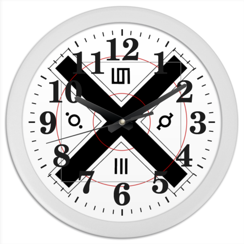 Заказать часы для офиса в Москве. Часы круглые из пластика 30 seconds to mars от alina_s_ - готовые дизайны и нанесение принтов.