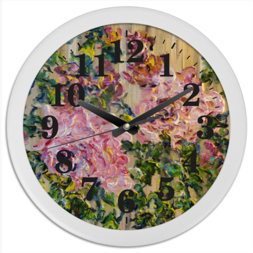Заказать часы для офиса в Москве. Часы круглые из пластика Ромео от rikart - готовые дизайны и нанесение принтов.