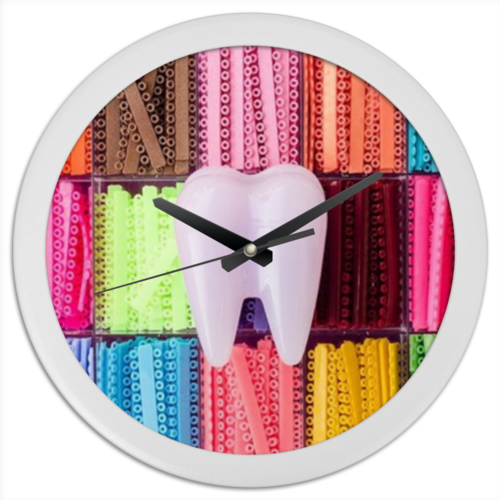 Заказать часы для офиса в Москве. Часы круглые из пластика Без названия от Escada  - готовые дизайны и нанесение принтов.
