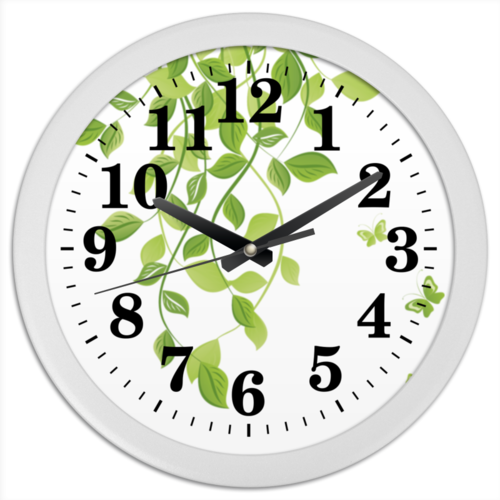 Заказать часы для офиса в Москве. Часы круглые из пластика Лето. Summer от Александр Гришин - готовые дизайны и нанесение принтов.