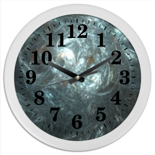 Заказать часы для офиса в Москве. Часы круглые из пластика Абстрактный дизайн от Venera210 - готовые дизайны и нанесение принтов.