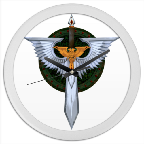 Заказать часы для офиса в Москве. Часы круглые из пластика Dark Angels от GeekFox  - готовые дизайны и нанесение принтов.