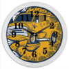 Заказать часы для офиса в Москве. Часы круглые из пластика FISH BUS / Рытобус (рыба автобус)  от crash - готовые дизайны и нанесение принтов.