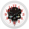 Заказать часы для офиса в Москве. Часы круглые из пластика Череп.  от Антон Пак - готовые дизайны и нанесение принтов.