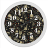 Заказать часы для офиса в Москве. Часы круглые из пластика Rock`N`Roll от Leichenwagen - готовые дизайны и нанесение принтов.