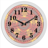 Заказать часы для офиса в Москве. Часы круглые из пластика Калейдоскопический фон от Alexey Evsyunin - готовые дизайны и нанесение принтов.