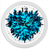 Заказать часы для офиса в Москве. Часы круглые из пластика Ледяной синий от Ольга Богуславская - готовые дизайны и нанесение принтов.