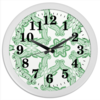 Заказать часы для офиса в Москве. Часы круглые из пластика Индийские мотивы от Evgenia Bandagnomych - готовые дизайны и нанесение принтов.