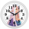 Заказать часы для офиса в Москве. Часы круглые из пластика Эльфийка от Дана Столыпина - готовые дизайны и нанесение принтов.