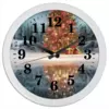 Заказать часы для офиса в Москве. Часы круглые из пластика Новогодний арт от Anstey  - готовые дизайны и нанесение принтов.