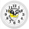 Заказать часы для офиса в Москве. Часы круглые из пластика ARTPODGOTOVKA LIVE от Иван Иванов - готовые дизайны и нанесение принтов.