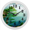 Заказать часы для офиса в Москве. Часы круглые из пластика Песчаный берег от mrs-snit@yandex.ru - готовые дизайны и нанесение принтов.