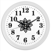 Заказать часы для офиса в Москве. Часы круглые из пластика Цветок от Виктор Гришин - готовые дизайны и нанесение принтов.