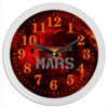 Заказать часы для офиса в Москве. Часы круглые из пластика Global Space Mаgic Mars (коллекция №1) от Global Space Magic  - готовые дизайны и нанесение принтов.