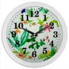 Заказать часы для офиса в Москве. Часы круглые из пластика Ботаника от mrs-snit@yandex.ru - готовые дизайны и нанесение принтов.