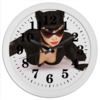Заказать часы для офиса в Москве. Часы круглые из пластика Женщина-кошка 01 от 1686430@mail.ru - готовые дизайны и нанесение принтов.