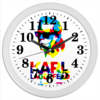 Заказать часы для офиса в Москве. Часы круглые из пластика Karl Lagerfeld от Leichenwagen - готовые дизайны и нанесение принтов.